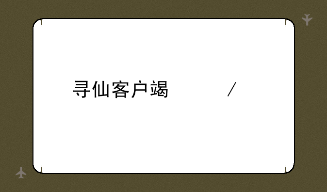 寻仙客户端下载