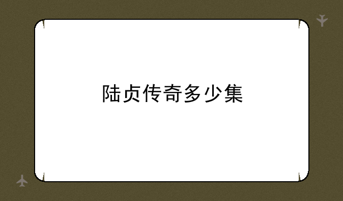 陆贞传奇多少集